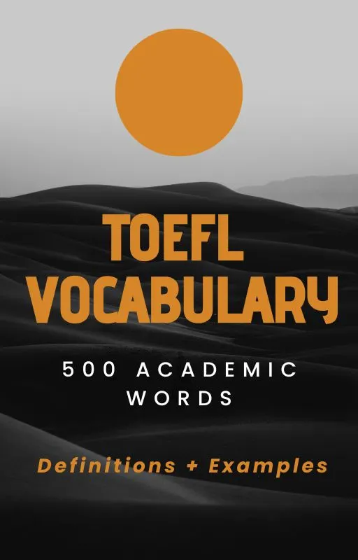 TOEFL Vocabulary: 500 Academic Words PDF book cover