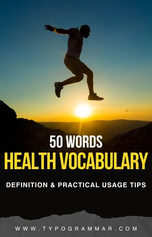 Health Vocabulary PDF book cover